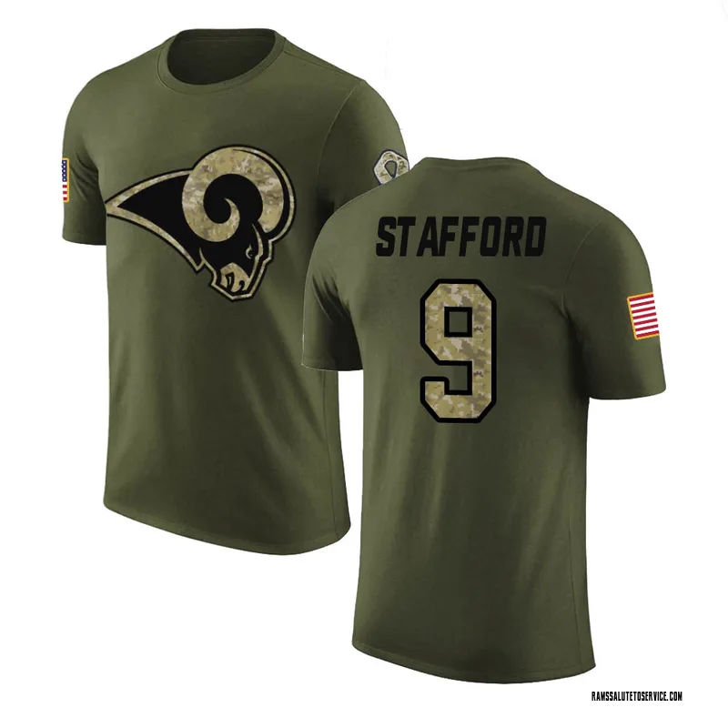 Matthew Stafford Los Angeles Rams 2022 Salute To Service Olive Football  Jersey • Kybershop