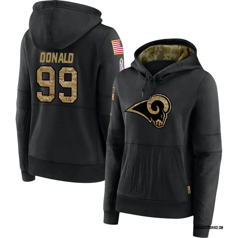 Men's Los Angeles Rams Aaron Donald Nike Black 2020 Salute To